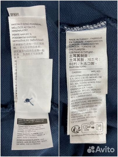 Новая поло Levis XL синяя