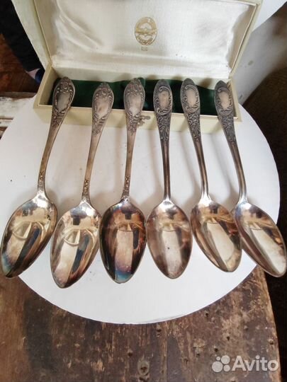 Ложки столовые мельхиор СССР Бронь