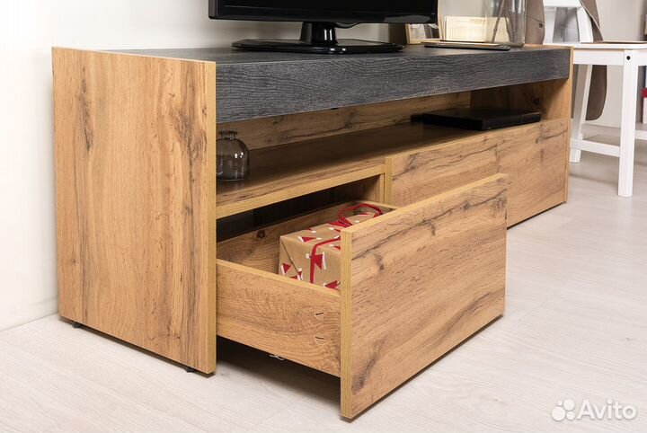 Стильная тумба для тв с ящиками от склада в наличи