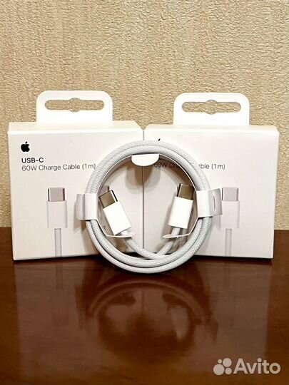 Кабель Apple USB-C Charge Cable плетёный 1m 60w