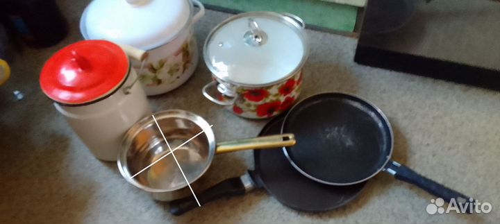 Посуда и хозутварь разная из СССР б у и новая от