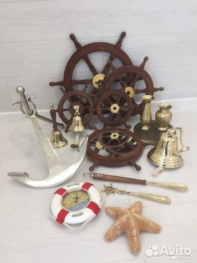 Ракушки Наутилус Рынды Якоря Штурвалы и др