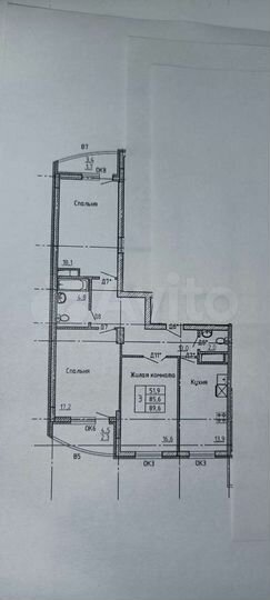 3-к. квартира, 86,1 м², 10/16 эт.