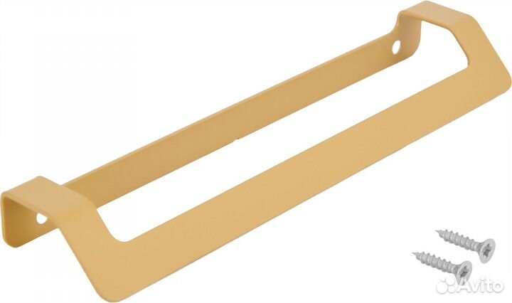 Ручка-профиль cт3 188 мм сталь, цвет золотистый