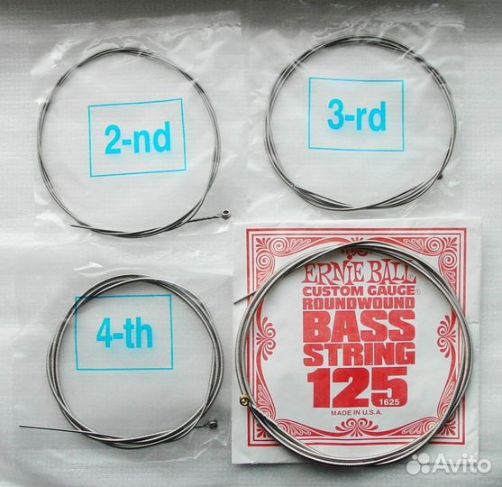 Для Баса: гриф, колки, струны, порожек, бридж