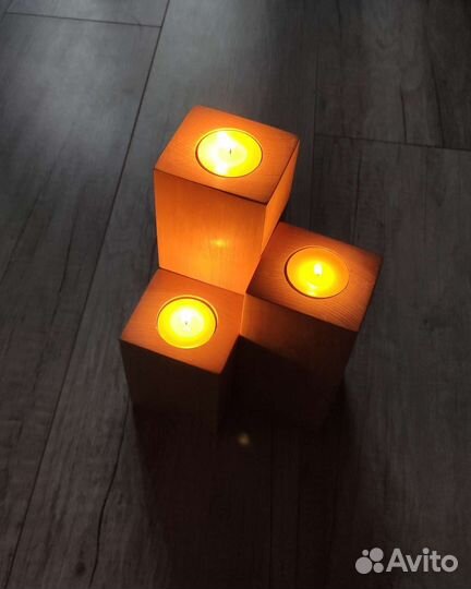 Массивные Loft подсвечники