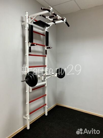 Шведская стенка турник-брусья штанга