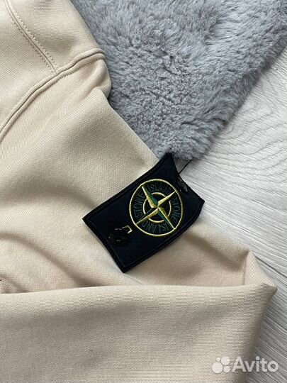 Зип-худи Stone Island бежевого