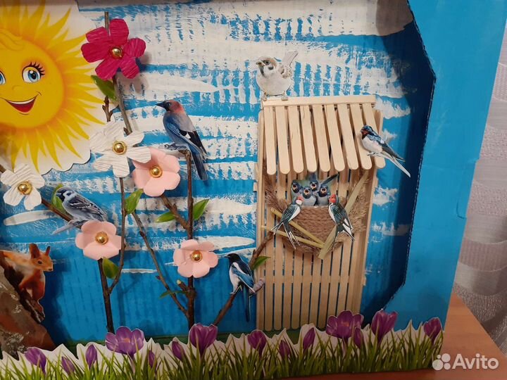 Весенняя поделка в садик или школу