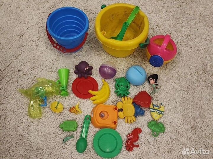 Игрушки для песочницы и ванной пакетом