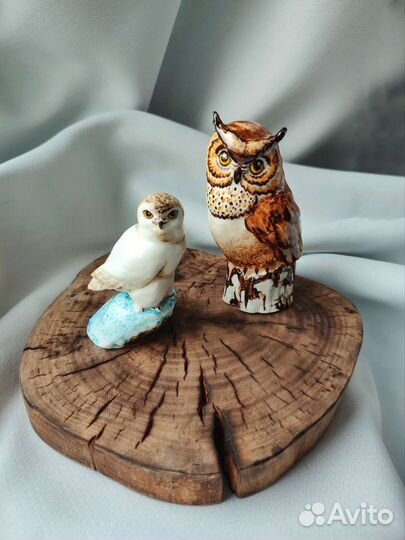 Статуэтка сова фарфор Подарок Сувенир
