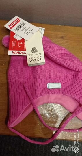 Шапка зимняя для девочки новая 50