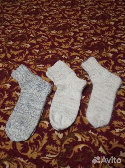 Шерстяные носки мужские из овечьей шерсти