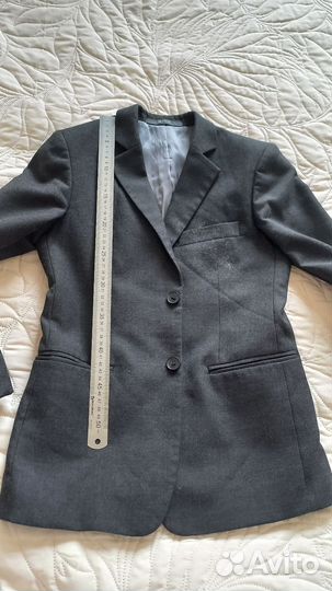 Пиджак для мальчика серый 152-158