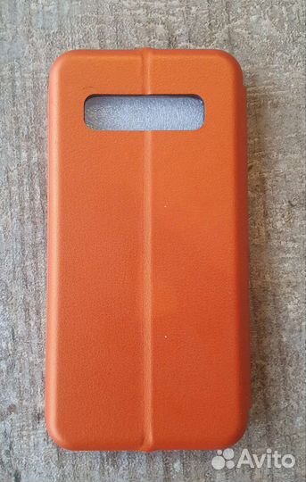 Чехол книжка на samsung Galaxy s10+ 2защ-ых стекла