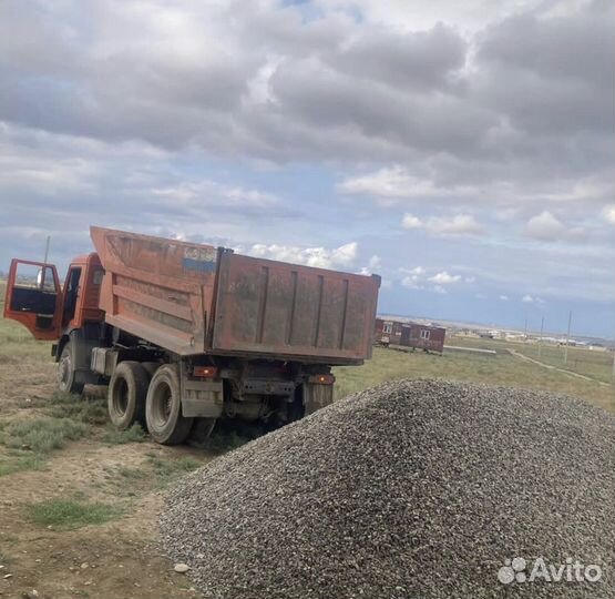 Щебень песок, пгс для бетона,под плиту