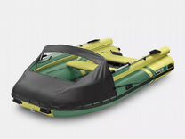 Надувная лодка gladiator E380X (зеленый/желтый)