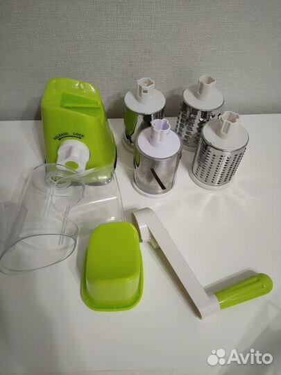 Ручная терка овощерезка с насадками для овощей