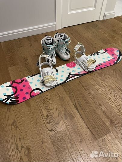 Сноуборд Ride 140 см+ крепления Ride + ботинки