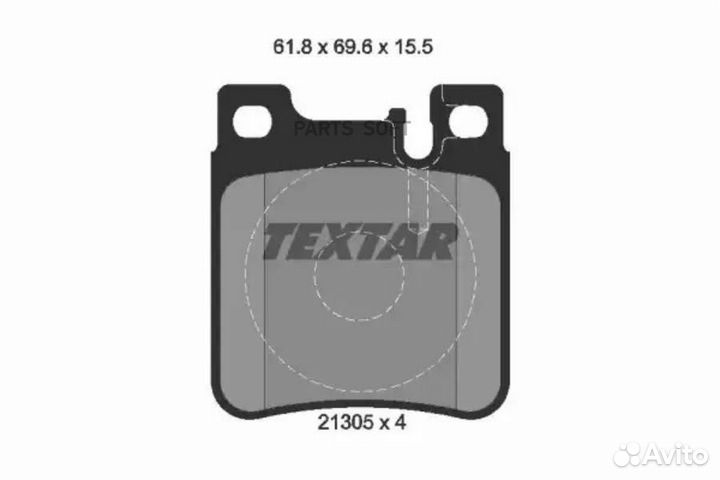 Textar 2130501 Комплект тормозных колодок дисковый тормоз