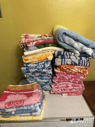 Махровые полотенца и простынь СССР