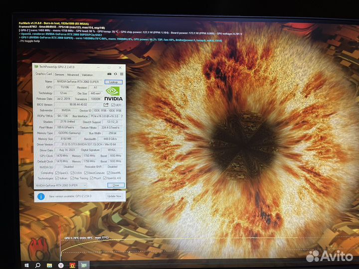Видеокарта RTX 2060 Super 8gb Palit