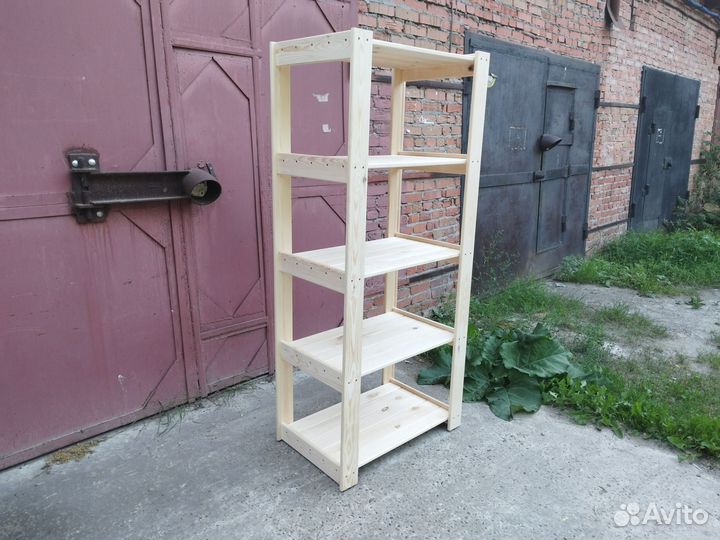 Полки стеллажи деревянные