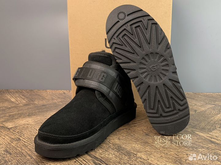 Ugg Neumel Snapback Black угги женские ботинки