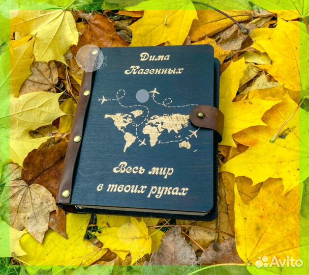 Деревянный ежедневник / блокнот из дерева