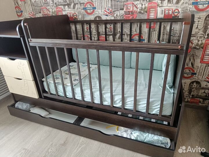 Детская кроватка трансформер