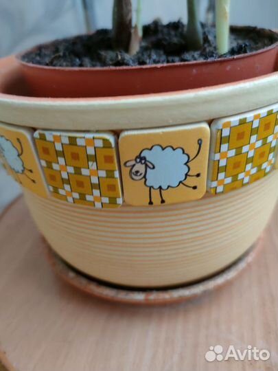 Подставка для цветов напольная деревянная