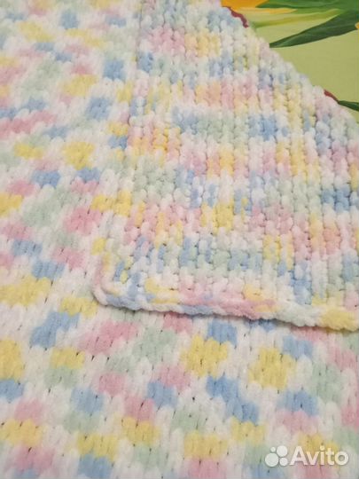 Плед детский вязаный ручная работа