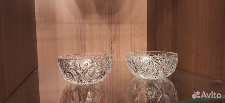 Хрустальная ваза-салатница