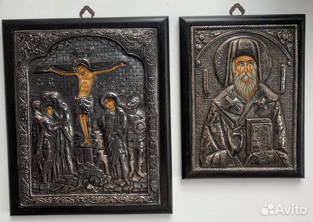 Иконы в серебряном окладе с о. Кипр