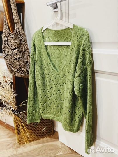 Свитер ручная вязка
