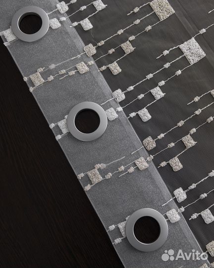 Тюль на люверсах