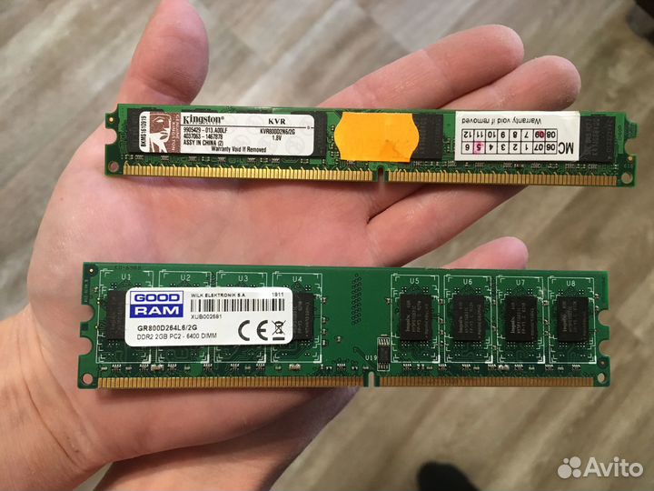 Оперативная память DDR 2 - kingston 2 GB