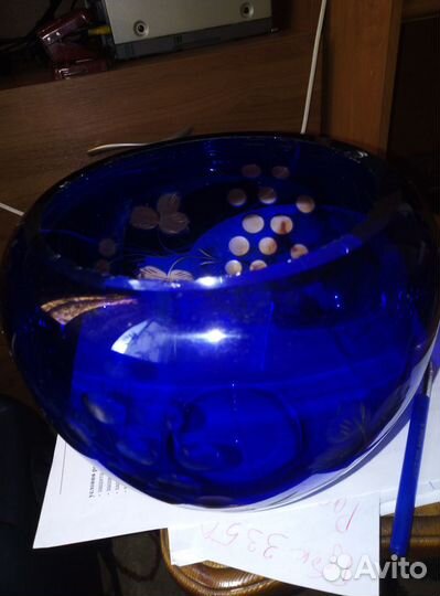 Ваза цветное стекло СССР