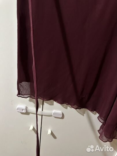 Юбка тюль бордо 42 размер