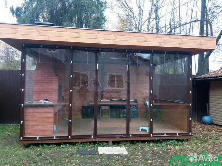 Мягкие окна для террас и беседок