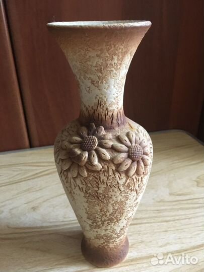 Ваза керамическая СССР ручной работы