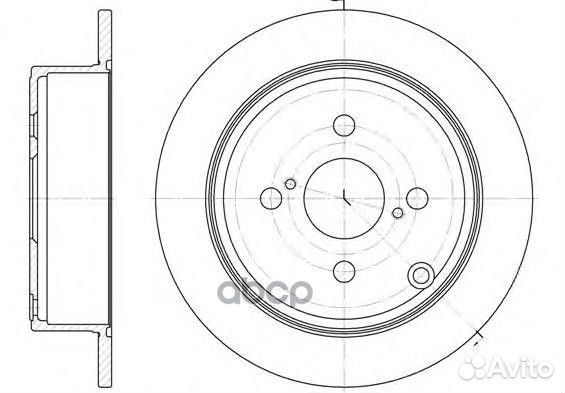 61073.00 диск тормозной задний Toyota Corolla