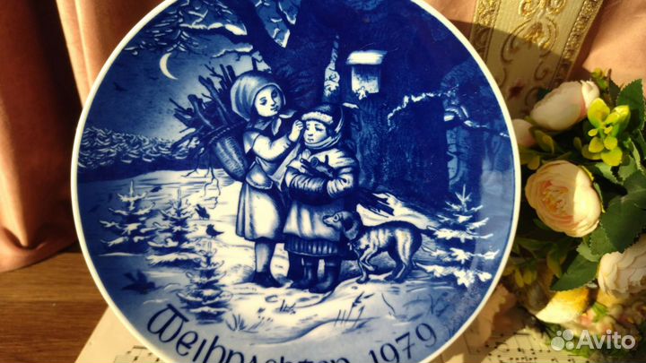 Тарелка рождество 1979 Bareuther Waldsassen