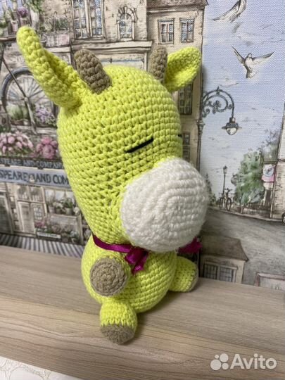 Игрушки Коровка и Бегемотик новые, ручная работа