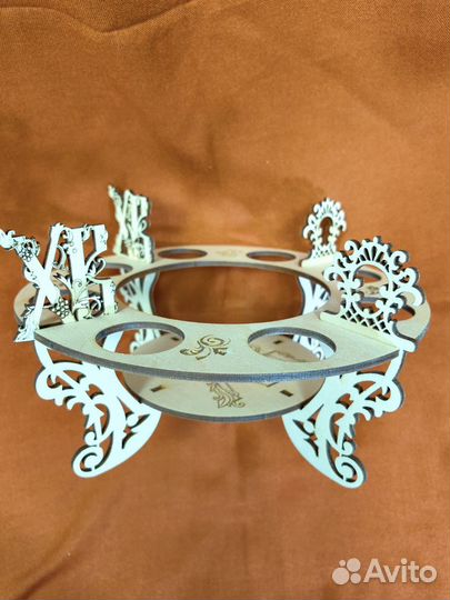 Подставка для кулича и пасхальных яиц разборная