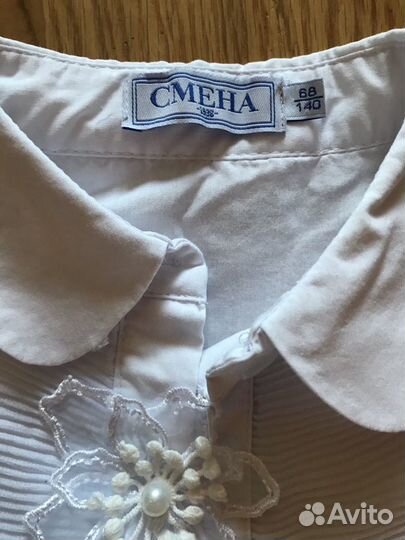 Блузка белая нарядная