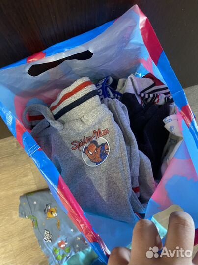 Огромный пакет детских вещей на мальчика