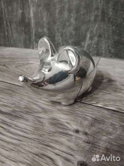 Копилка Серебряный мышь