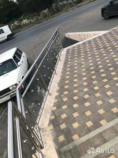 Перила в частный дом из нержавеющей стали