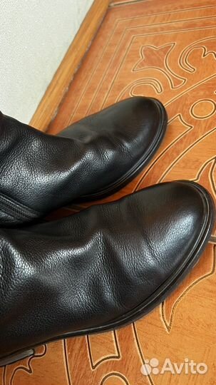 Сапоги кожаные женские